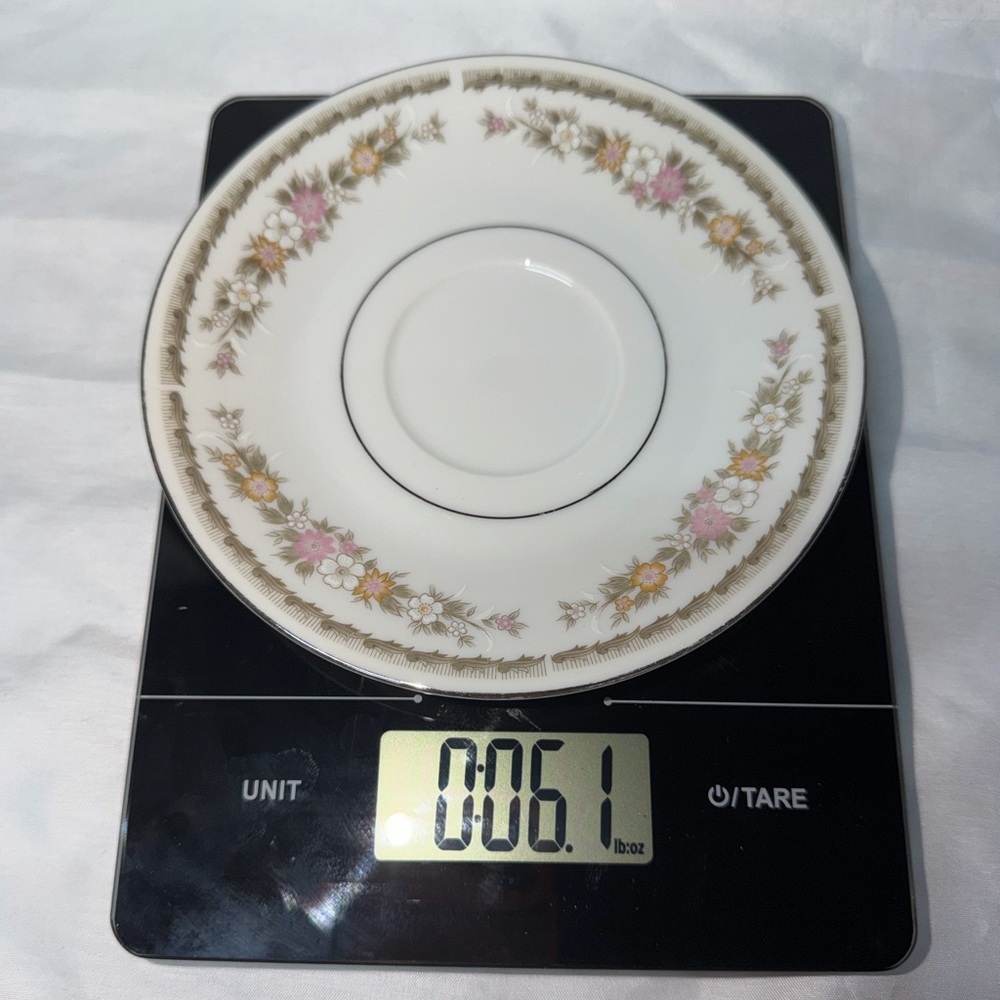 Crescent White and Pink Floral Dinnerware Set - Picture 5 of 7